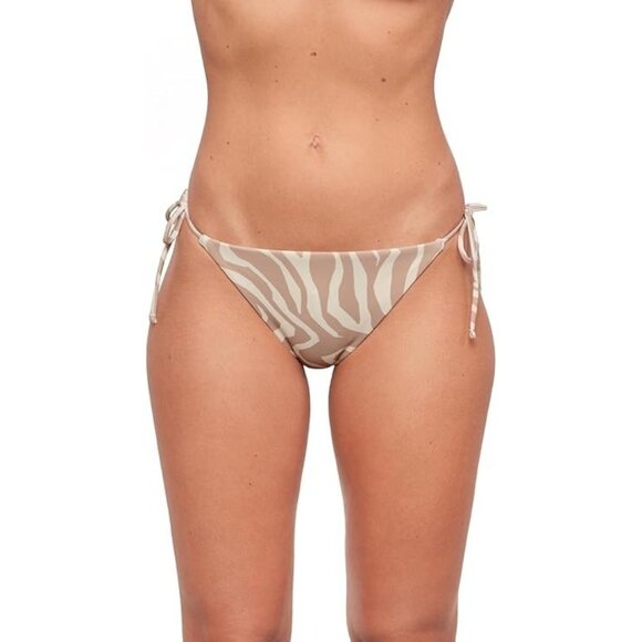 Sports Illustrated Womens Standard String Tie Side Bikini Bottom Wild Stripes M - Picture 1 of 2